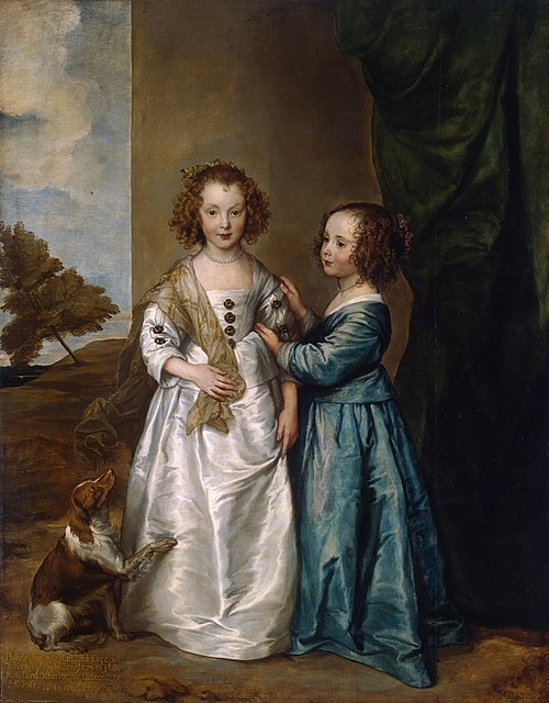 Portrait of Elizabeth and Philadelphia Wharton, 1640, Anthony van Dyck