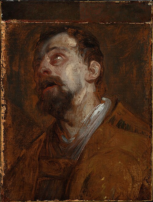 Study of a Saint (Saint Hubertus?), 1620, Anthony van Dyck
