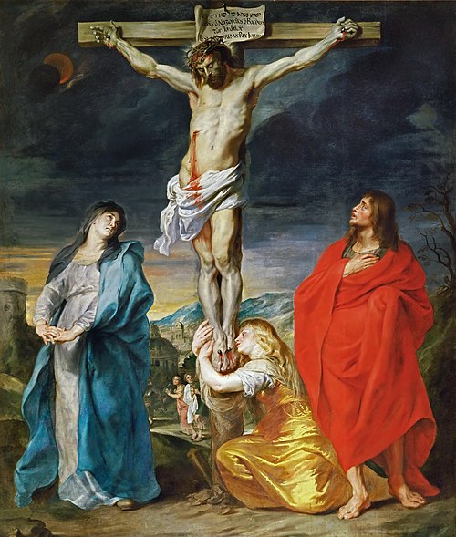 Crucifixion with the Virgin Mary, St John and St Mary Magdalene, 1618, Anthony van Dyck