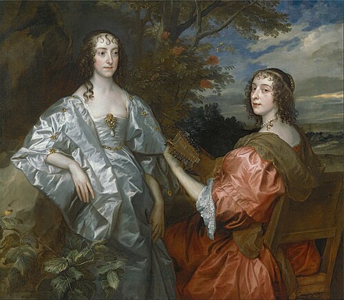 Katherine, Countess of Chesterfield, and Lucy, Countess of Huntingdon, 1638, Anthony van Dyck