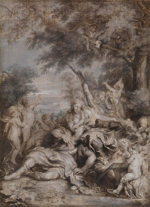 Rinaldo conquered by Love for Armida, 1634, Anthony van Dyck