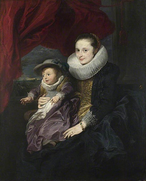 Portrait of a Woman and Child, 1621, Anthony van Dyck