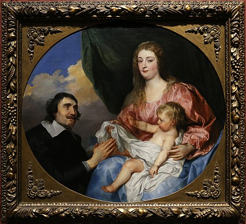 The Abbé Scaglia adoring the Virgin and Child, 1634, Anthony van Dyck
