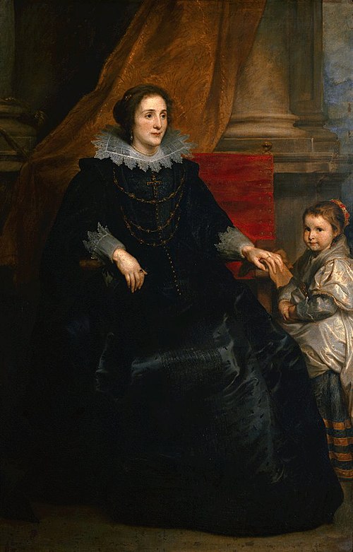 Portrait of a Lady with her Daughter, 1632, Anthony van Dyck