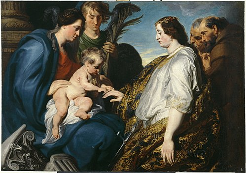 Le Mariage mystique de Sainte Catherine, 1618, Antoine van Dyck