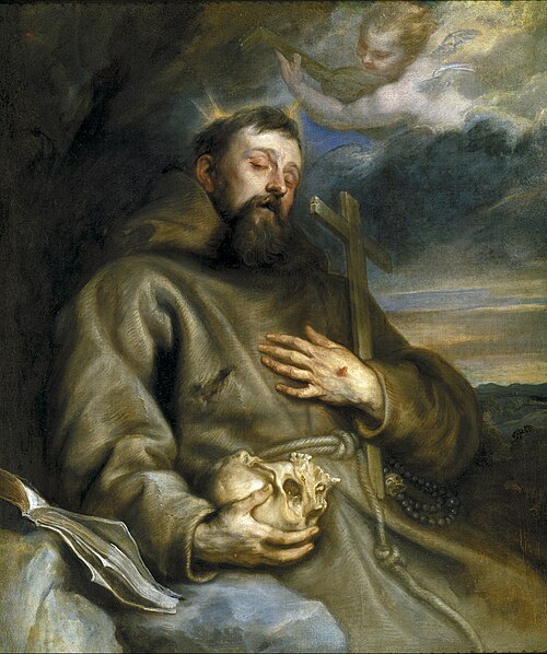 Saint François d'Assise en extase, 1627, Antoine van Dyck