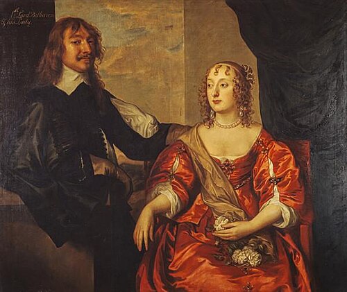 John Hamilton, 1st Baron Belhaven, d. 1679. Royalist (With his wife, Margaret Hamilton), , Anthony van Dyck