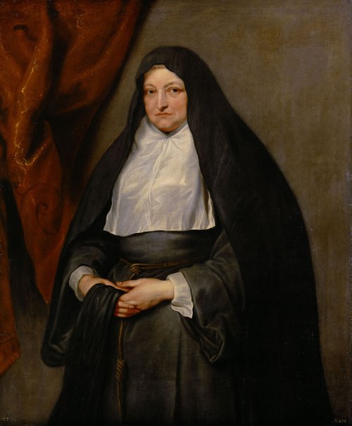 Infantin Isabella Clara Eugenia, portrait as a widow, 1627, Anthony van Dyck