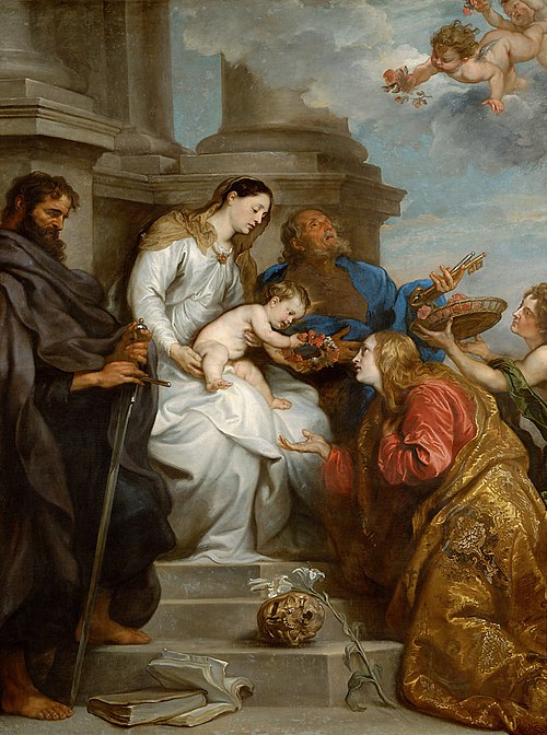 Coronation of Saint Rosalia, 1629, Anthony van Dyck
