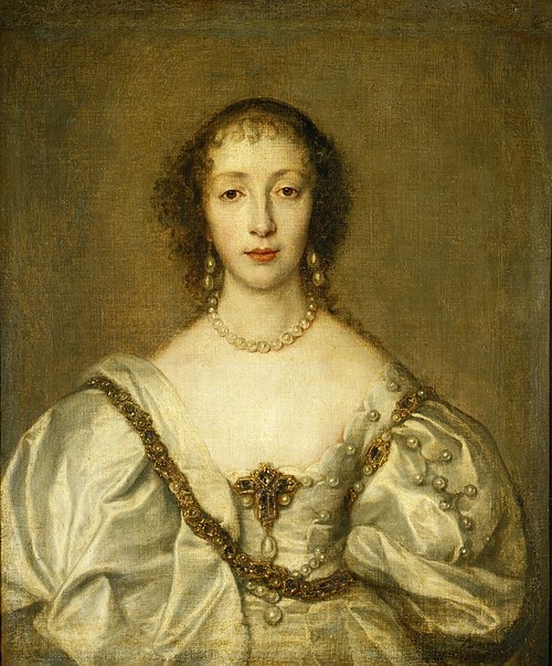 Queen Henrietta Maria (1609-1669), 1638, Antoine van Dyck