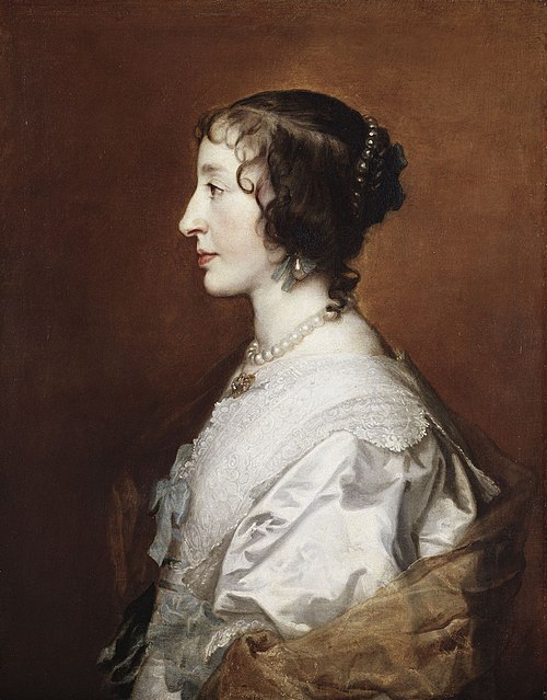 Queen Henrietta Maria (1609-1669), 1638, Antoine van Dyck