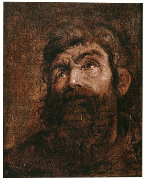 Study of the Head of an Apostle, 1620, Antoine van Dyck