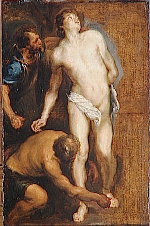 Study for the Martyrdom of Saint Sebastian, 1620, Anthony van Dyck