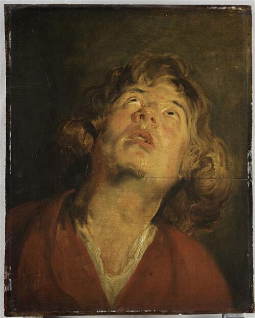Portrait study of St. George, 1612, Anthony van Dyck