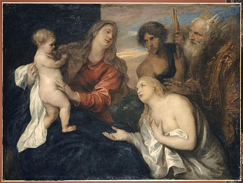 Madonna and Child with Three Repentant Sinners, 1629, Anthony van Dyck