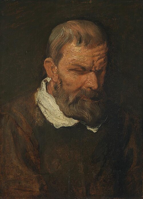 Study-head of an Apostle, 1620, Anthony van Dyck