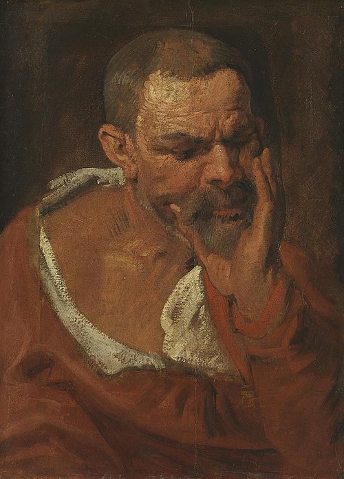 Study of a head, 1620, Anthony van Dyck