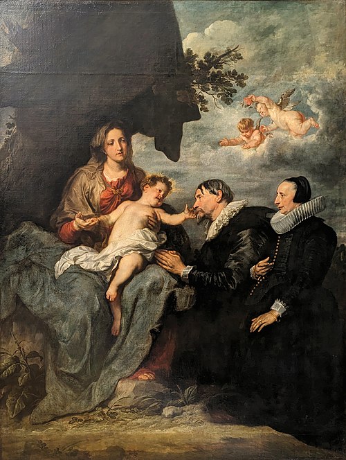Madonna with Two Donors, 1630, Anthony van Dyck