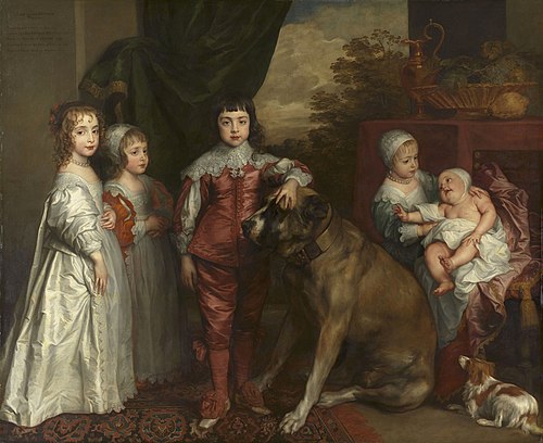 Les Cinq Enfants de Charles Ier, 1637, Antoine van Dyck
