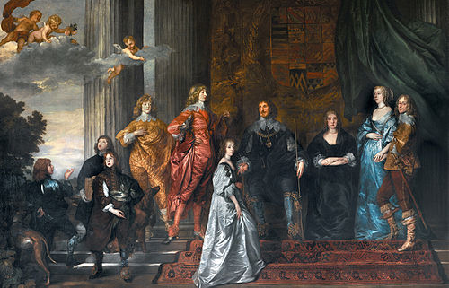 Portrait of Philip Herbert,4th Earl of Pembroke, his second wife Lady Anne Clifford,14th Baroness of, 1635, Anthony van Dyck