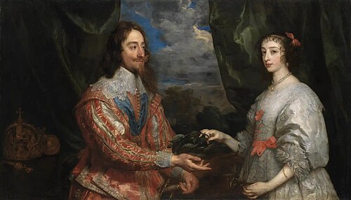 Portrait of Charles I and Queen Henrietta Maria, 1632, Antoine van Dyck
