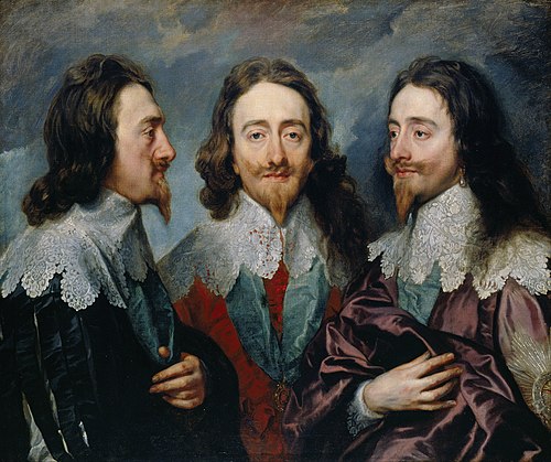 Triple portrait de Charles Ier, 1635, Antoine van Dyck