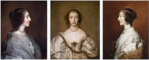 Triple Portrait of Queen Henrietta Maria, 1638, Anthony van Dyck