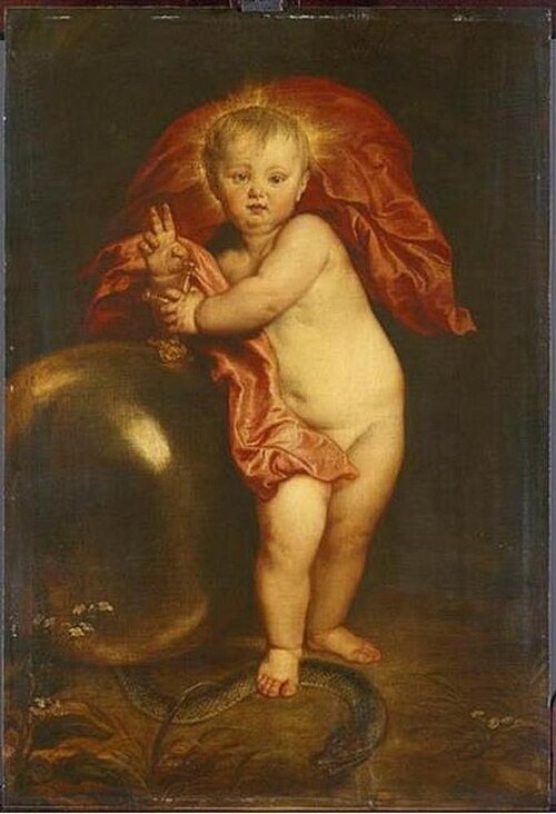 Christ Child as Redeemer, 1620, Antoine van Dyck