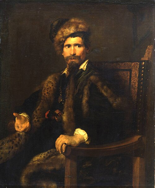 Portrait of a Man in a Fur Wrap, 1630, Antoine van Dyck