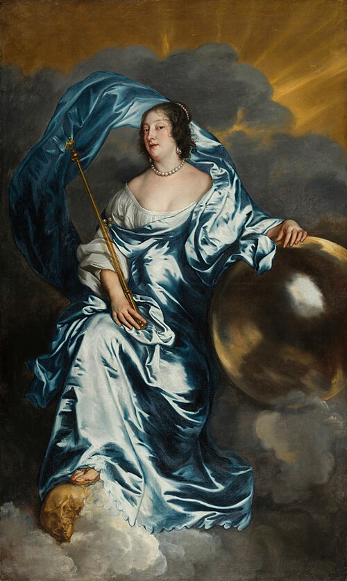 Rachel de Ruvigny, Countess of Southampton, as Fortune, 1638, Anthony van Dyck