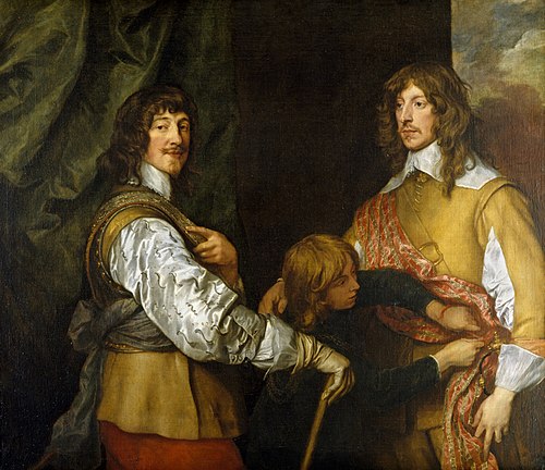 Mountjoy Blount, 1st Earl of Newport (1597-1665), Lord George Goring (1608-1657) and a Page, 1637, Antoine van Dyck