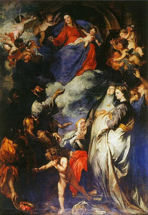Madonna del Rosario, 1628, Anthony van Dyck