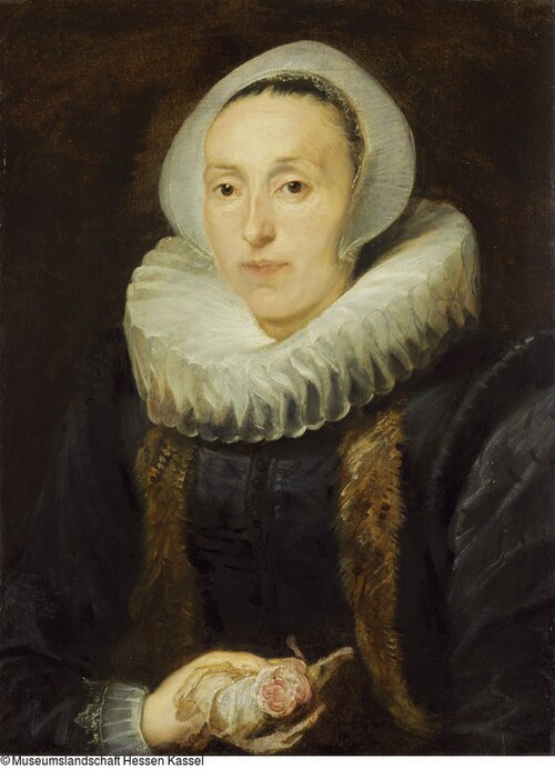 Portrait of a Woman with a Rose, 1625, Anthony van Dyck