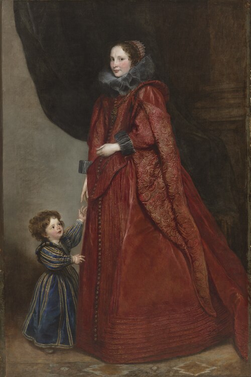 A Genoese Lady with Her Child, 1623, Anthony van Dyck