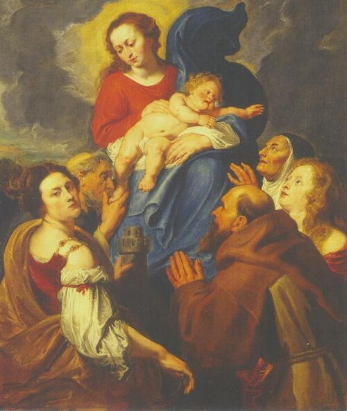 Madonna and Child with Five Saints, 1627, Anthony van Dyck