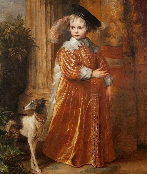 Portrait of Willem II van Oranje-Nassau (1626-1650) as a child, 1630, Antoine van Dyck