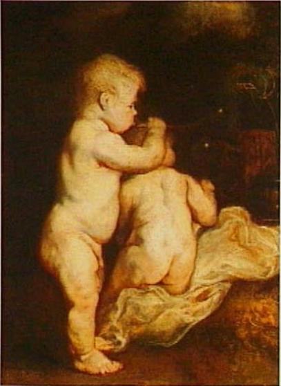 Two children blowing bubbles, ca. 1617, 1640, Anthony van Dyck
