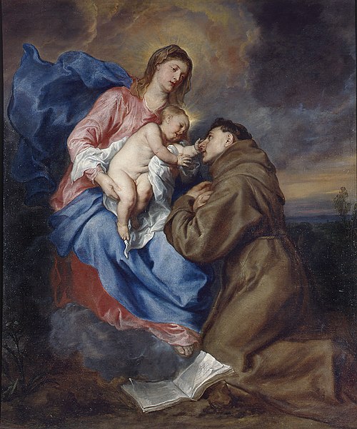 The vision of St. Antony of Padua, ca. 1629, 1629, Antoine van Dyck