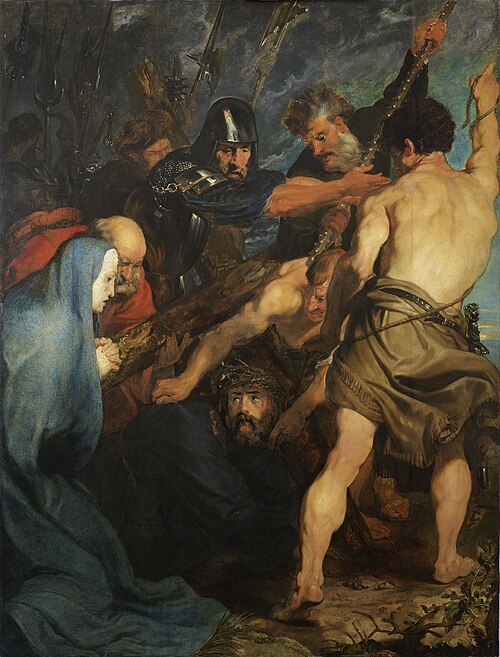 Christ collapses carrying the cross, ca. 1617-1618, 1618, Anthony van Dyck