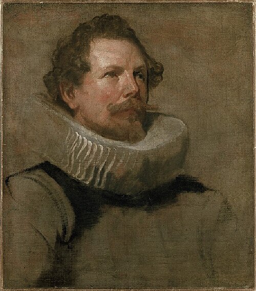 Head of a bearded Man wearing a Wheel Ruff, 1628, Anthony van Dyck