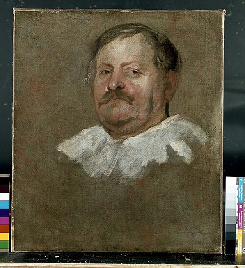Head of a Man wearing a Falling Ruff, 1628, Anthony van Dyck