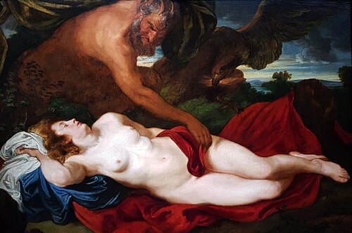 Jupiter as Satyr by Antiope, 1620, Antoine van Dyck