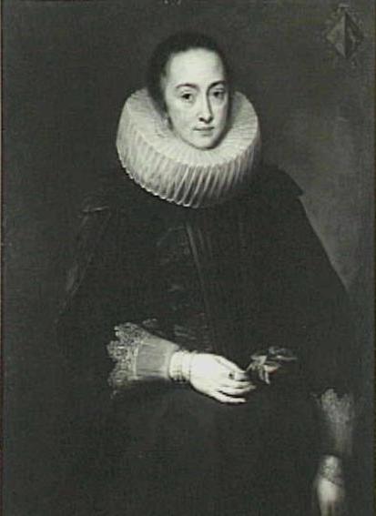 Portrait of Maria Nutius (-), wife of Jacob de Witte (1591-1631), ca. 1618-1619, 1619, Anthony van Dyck
