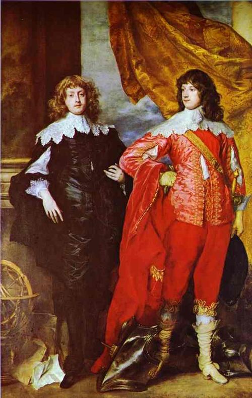 Portrait of George Digby, 2nd Earl of Bristol and William Russell, 1st Duke of Bedford, 1634, Antoine van Dyck