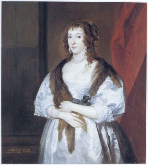 Portrait of Elizabeth Dormer (d.1635), echtgenote van Edward Somerset, 2nd Marquess of Worcester, 1635, Anthony van Dyck