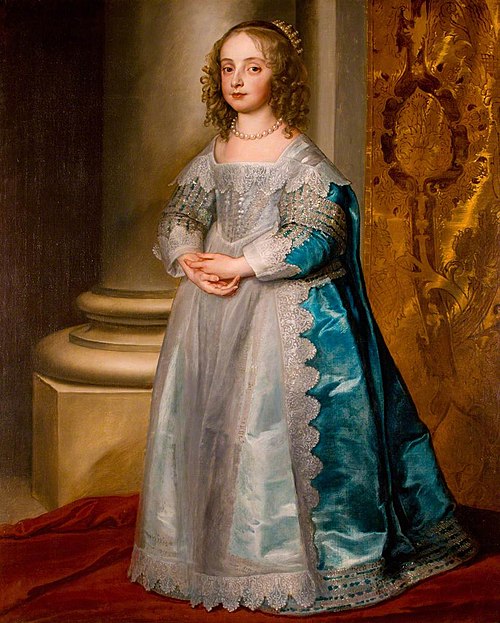 Portrait of Mary Stuart I, Princess Royal and Princess of Orange (1631-1660), 1637, Anthony van Dyck