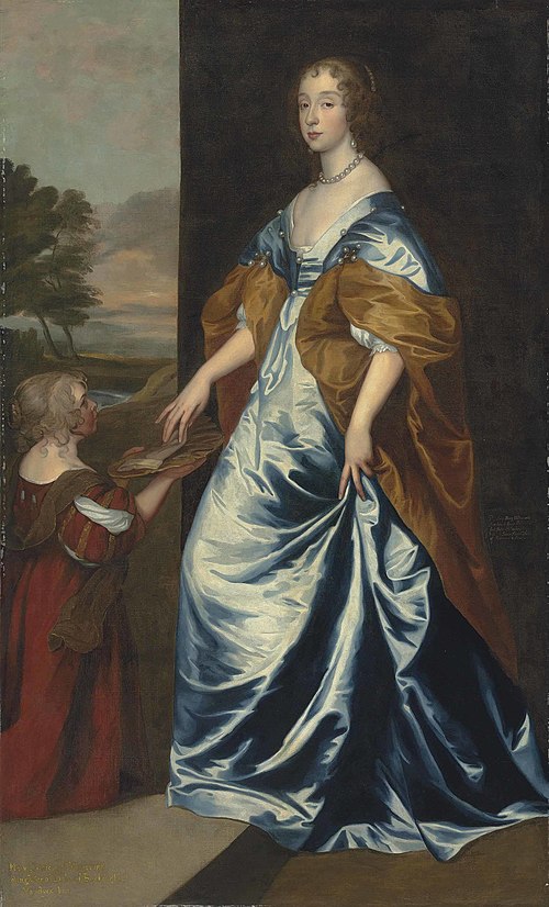 Duchess of Lennox and Richmond (1622–1685) with her lady’s maid, the dwarf, Anne Shepherd, 1639, Anthony van Dyck