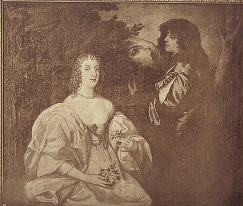 Double portrait of Anne Sophia, Countess of Carnarvon (-1695) with her brother Philip Herbert, 5th E, 1635, Antoine van Dyck