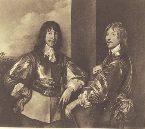 Double Portrait of Mountjoy Blount, 1st Earl of Newport (-1666) and George, Lord Goring (1608-1657), 1639, Anthony van Dyck