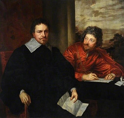 Double Portrait of Thomas Wentworth, 1st Earl of Strafford (1593-1641) with his secretary Sir Philip, 1636, Antoine van Dyck